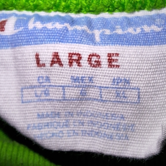 Vintage Champion Green Graphic T-Shirt in a men's size large. Pre-loved - Picture 3 of 6